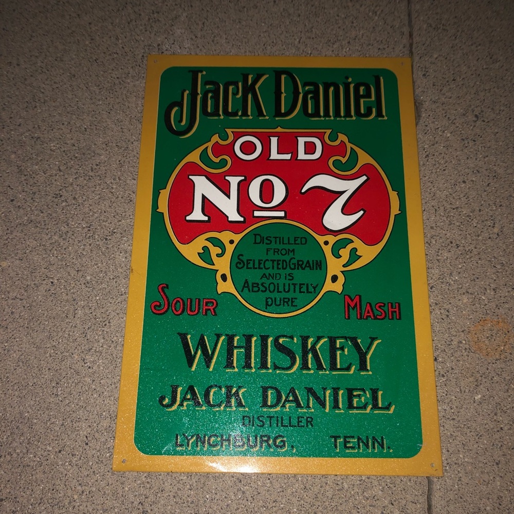 Jack Daniels Advertising Tin sign-remake of older-